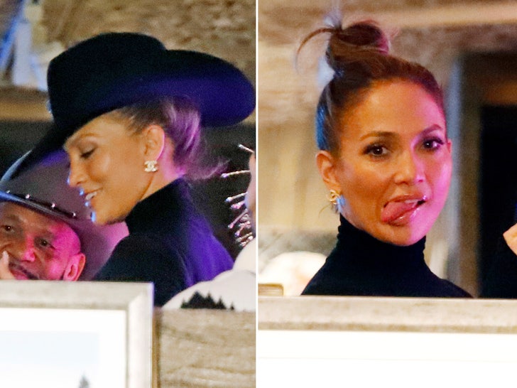 Jennifer Lopez Having a Great Time at Kemo Sabe in Aspen, Colorado