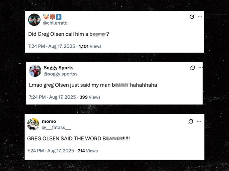 Greg Olsen 3 reactions