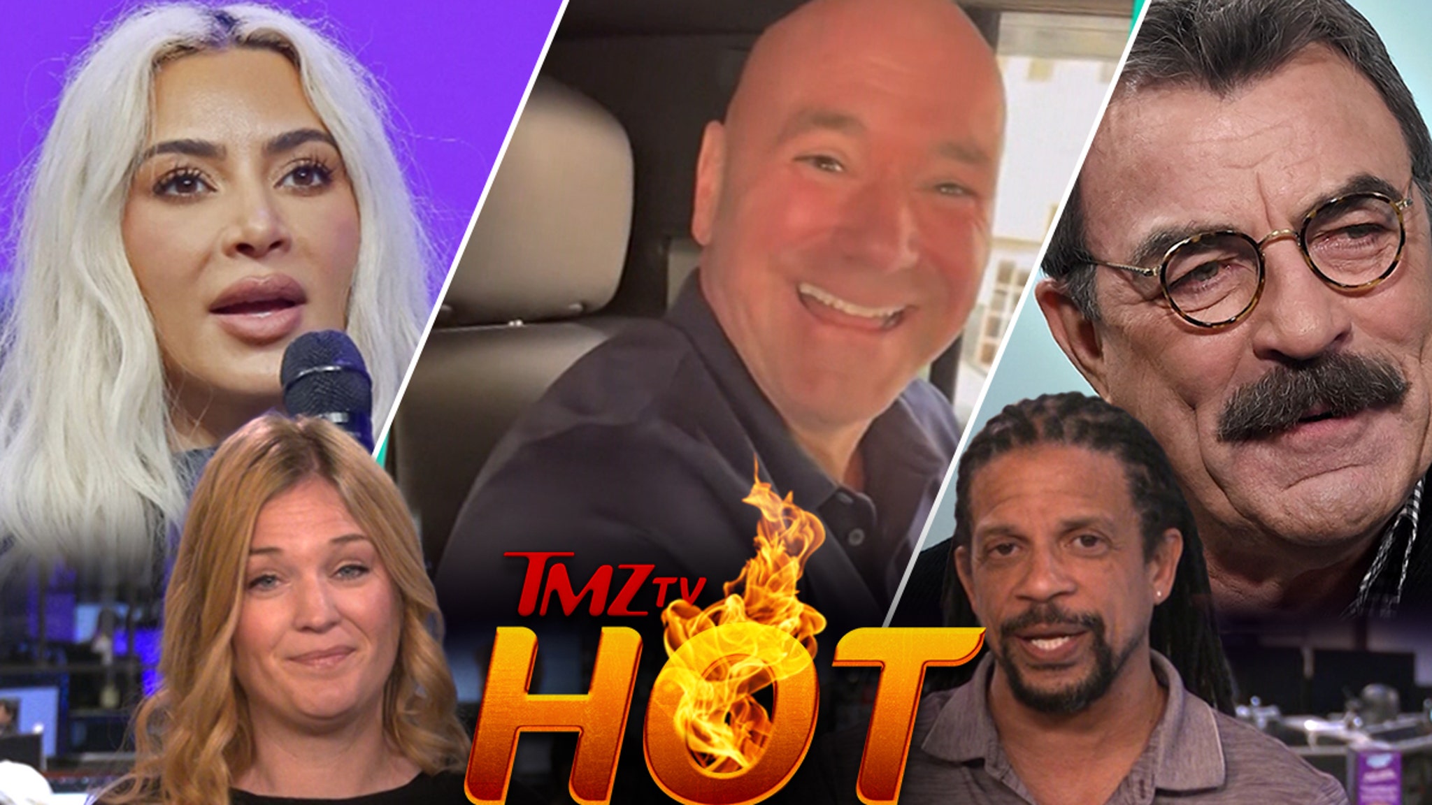 TMZ TV Hot Takes: Kim Kardashian, Tom Selleck, Dana White & FedEx