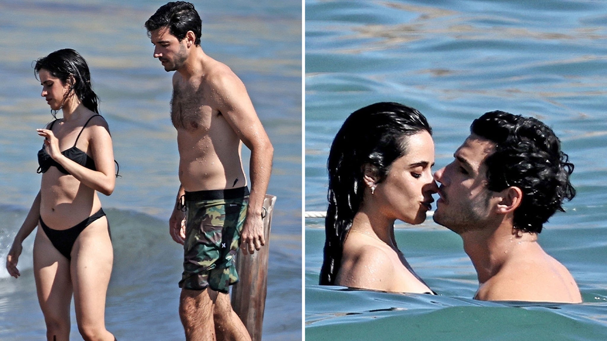 Camila Cabello and Henry Junior Chalhoub Make Out on Ibiza Beach