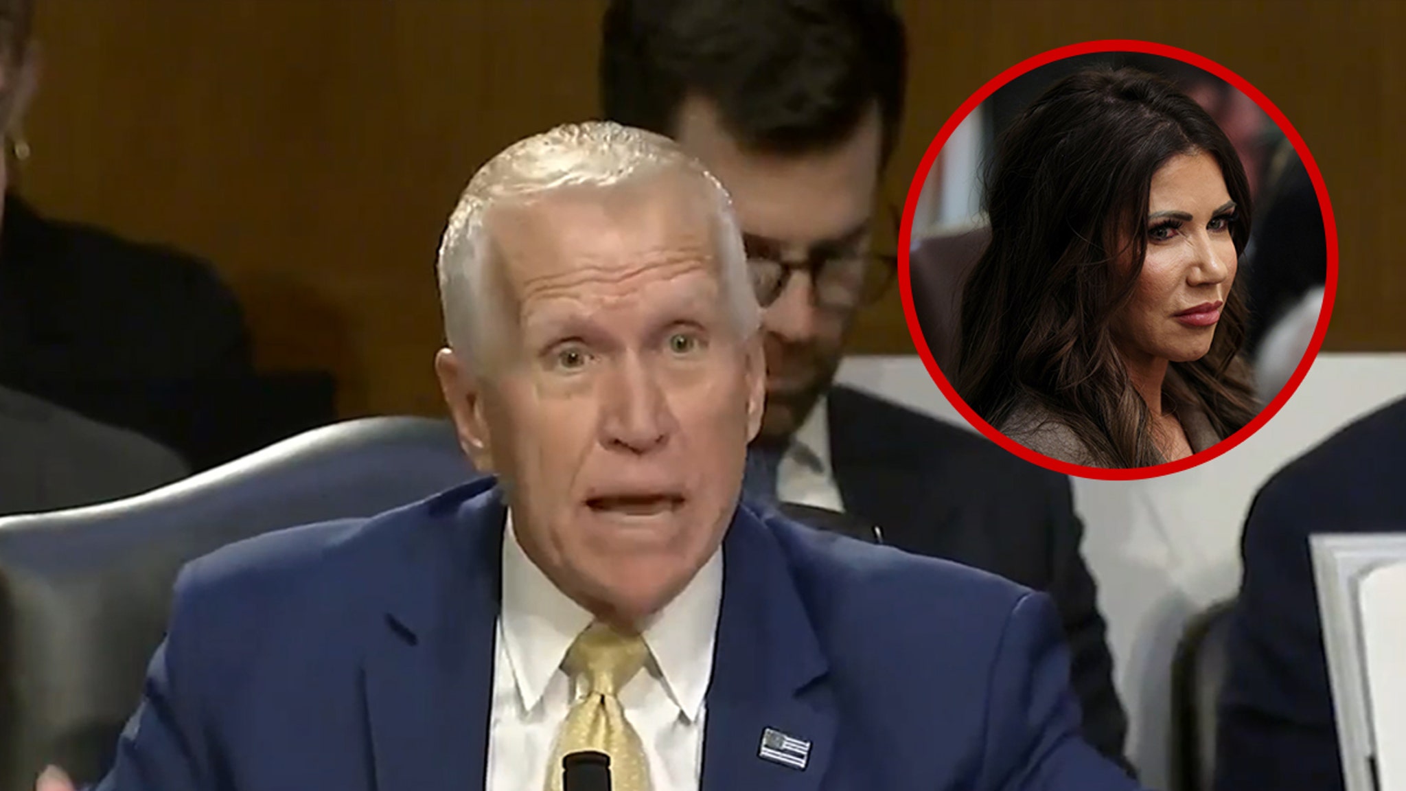 Senator Thom Tillis verscheurt Kristi Noem en vergelijkt ICE-moorden met de hond die ze heeft vermoord