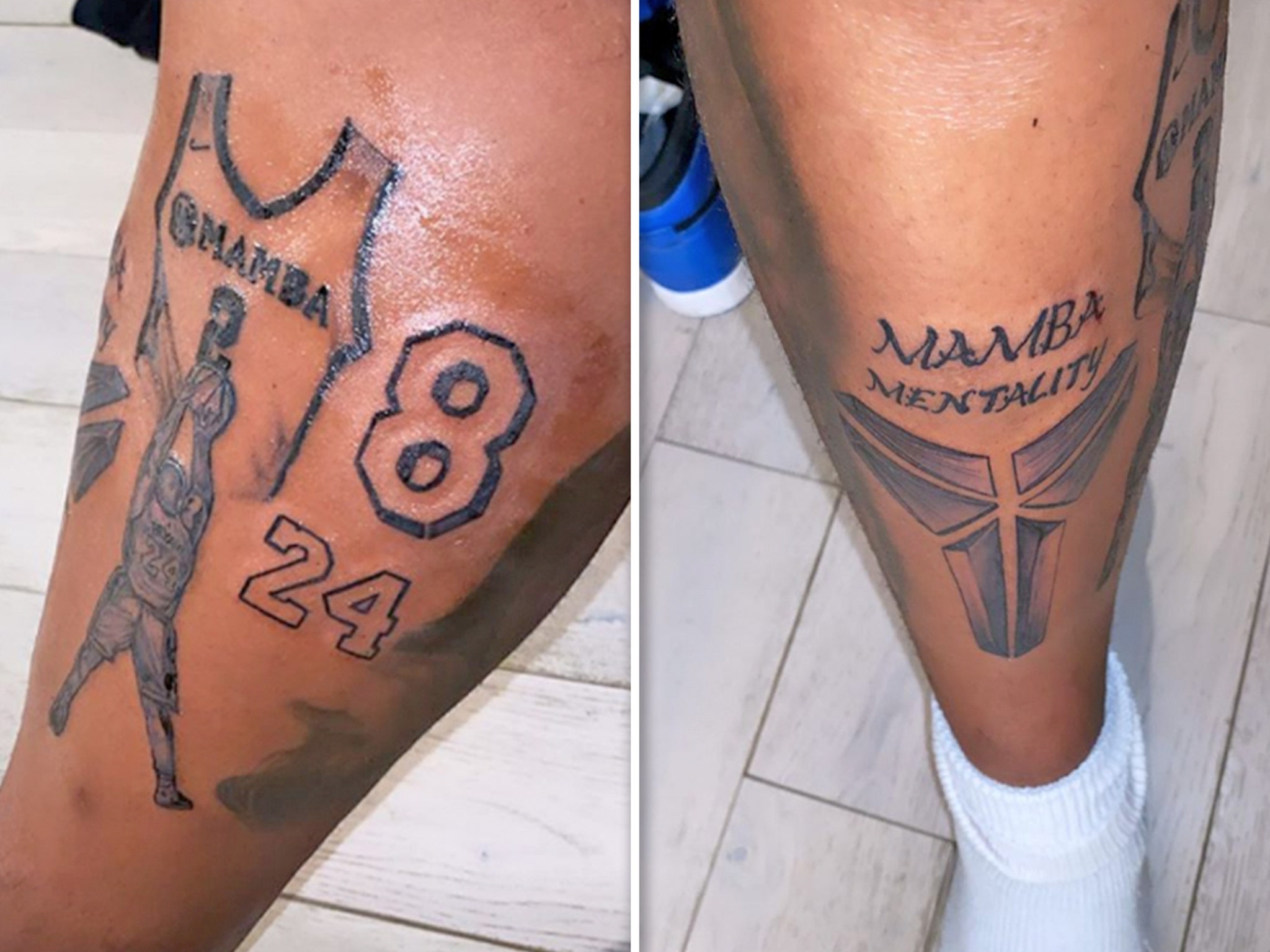 Shaquille ONeals Son Shareef Debuts Massive Kobe BryantInspired Tattoo   iHeart