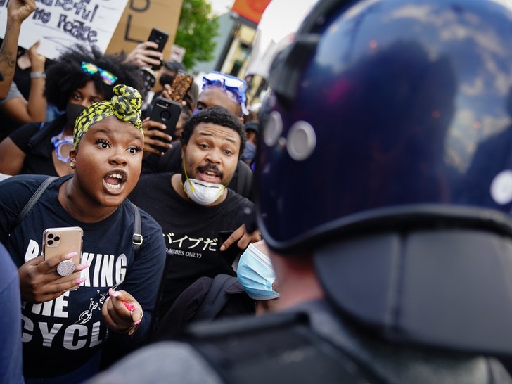 Protesters Face Off With Police