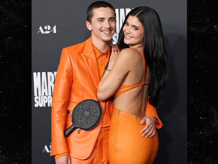 Timothée Chalamet and Kylie Jenner at the 