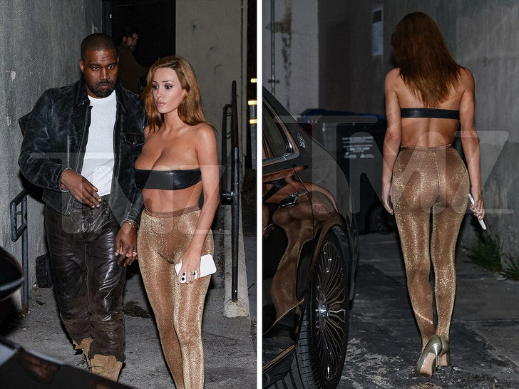 Kanye and Bianca leave Improv in L.A