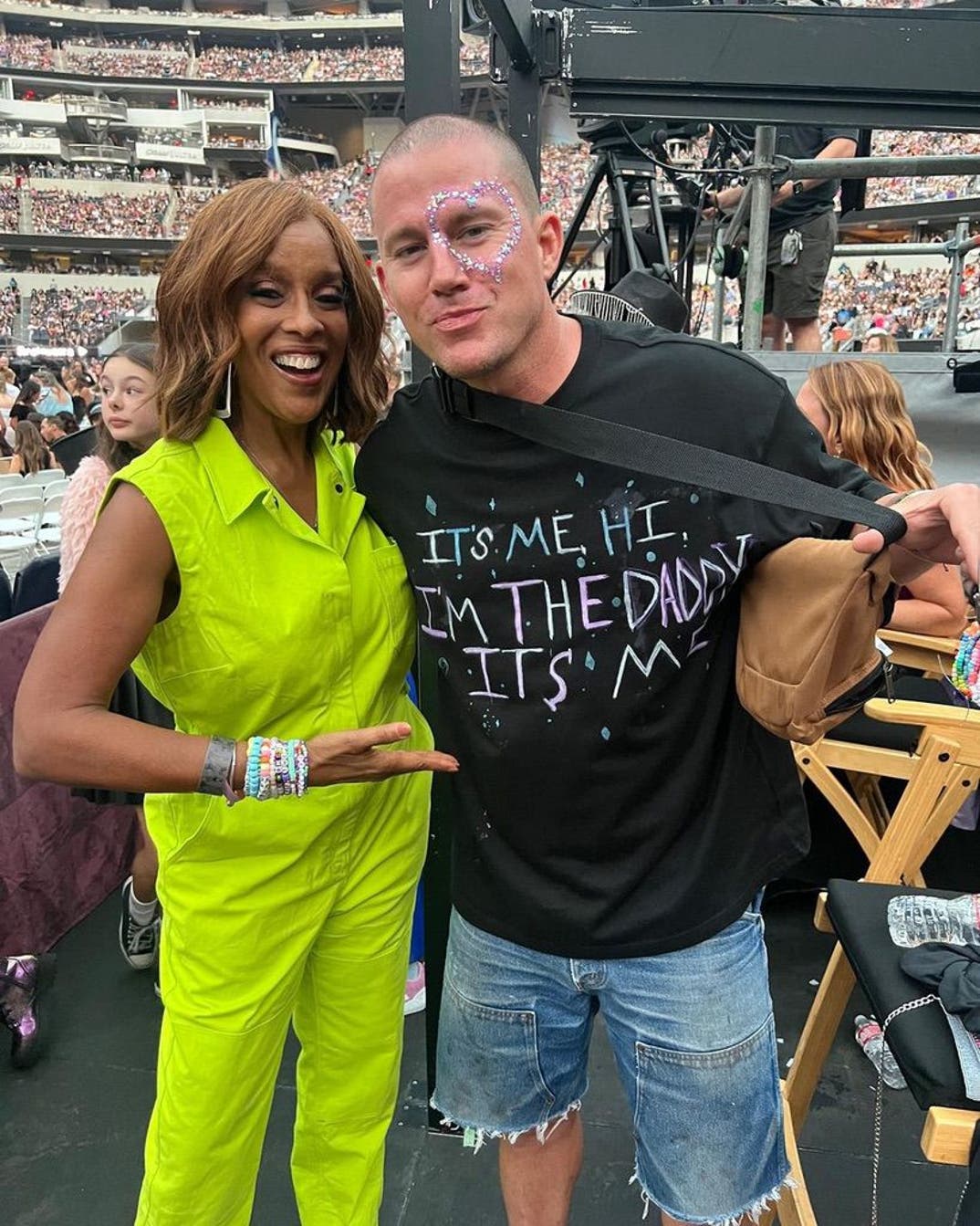 Gayle King and Channing Tatum