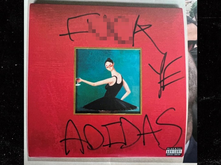 Kanye West s Signed F Adidas Album Hits Auction Block