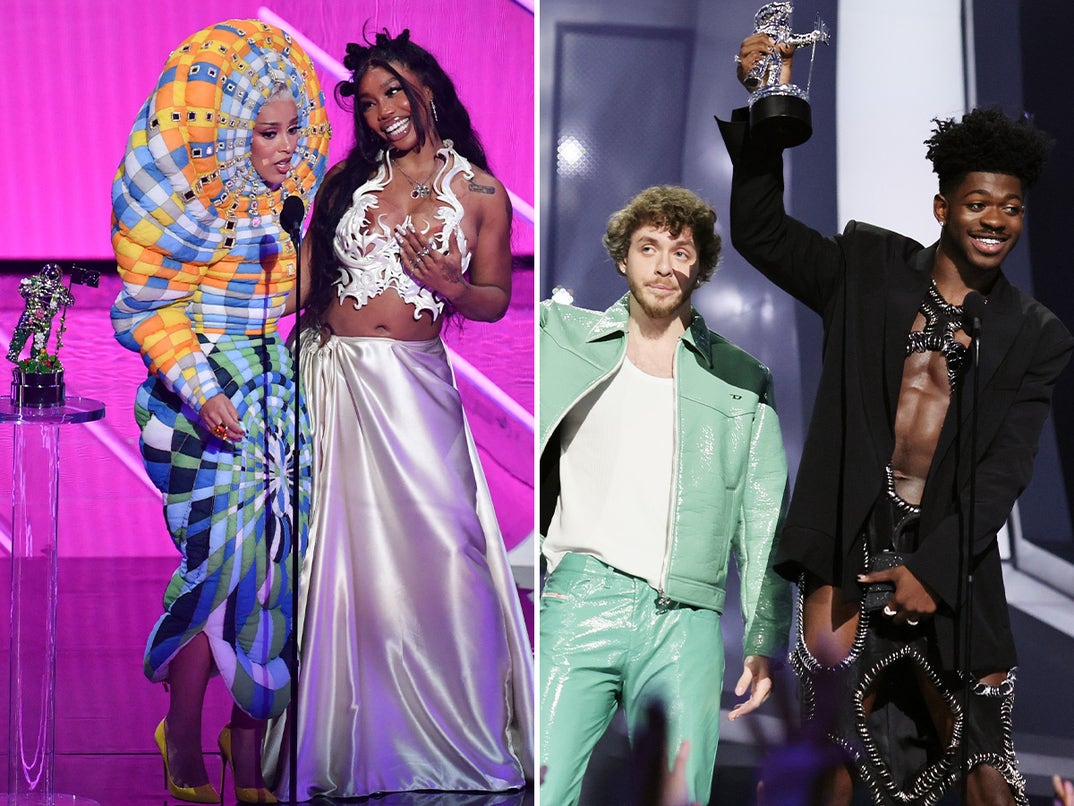 Doja Cat and Sza vs. Jack Harlow and Lil Nas X -- VMAs' Collaboration Winners Edition