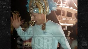 Rob Gronkowski Dances in the Street at Bahamas Carnival