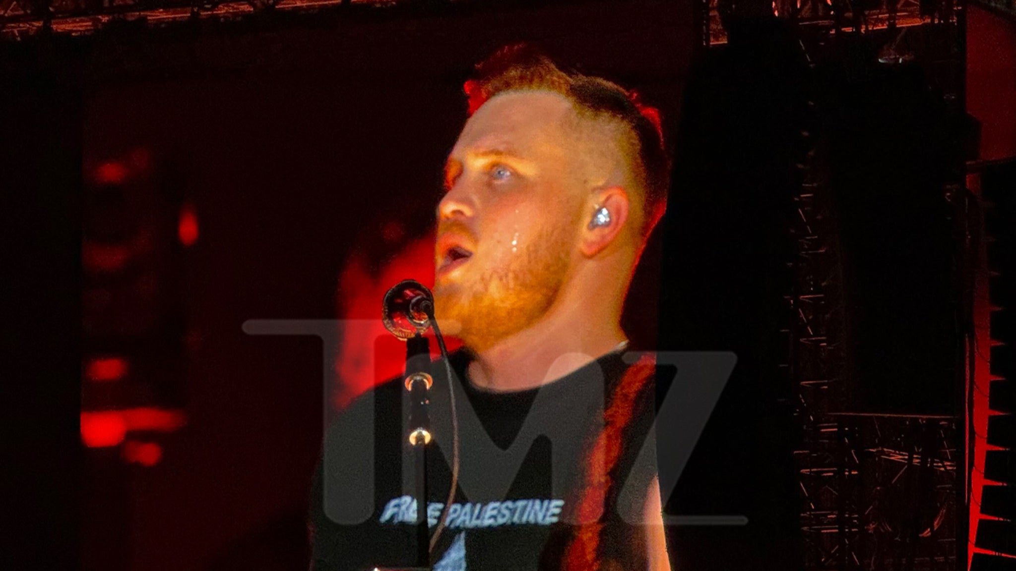 Zach Bryan Wears 'Free Palestine' Shirt at Robert Kraft's Gillette Stadium