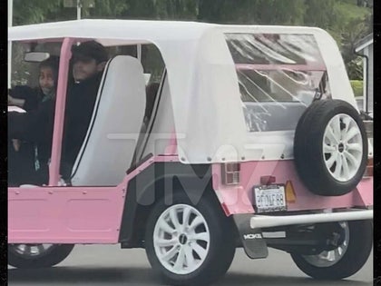 pete davidson pink car