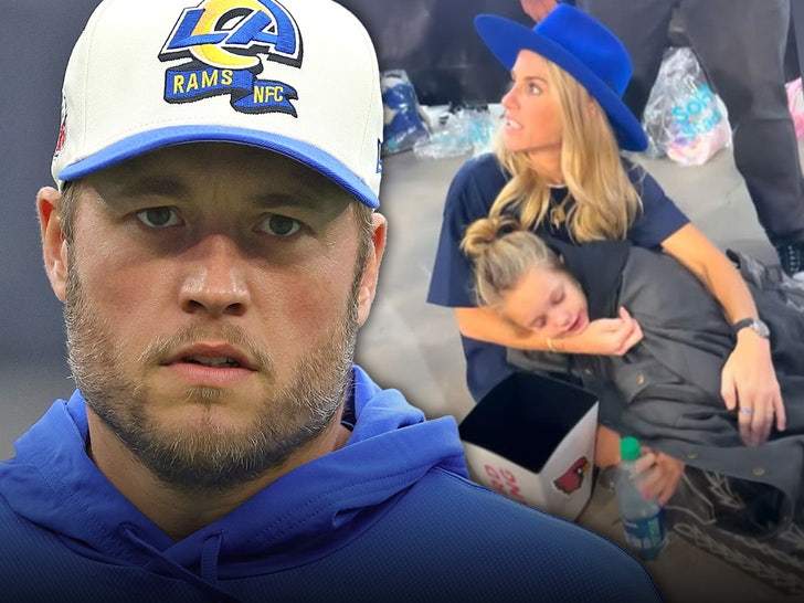 Matthew Stafford's daughter pukes during Wildcard game main instagram