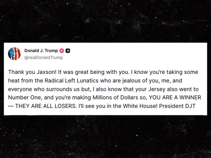 sub donald trump jaxson dart truth social