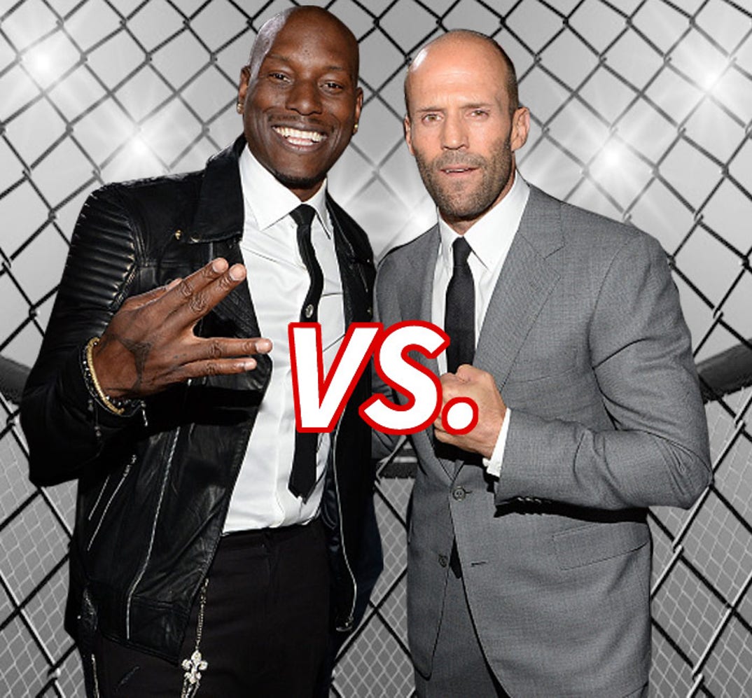 Who's the better baldy... Tyrese Gibson(36) vs. Jason Statham(47)