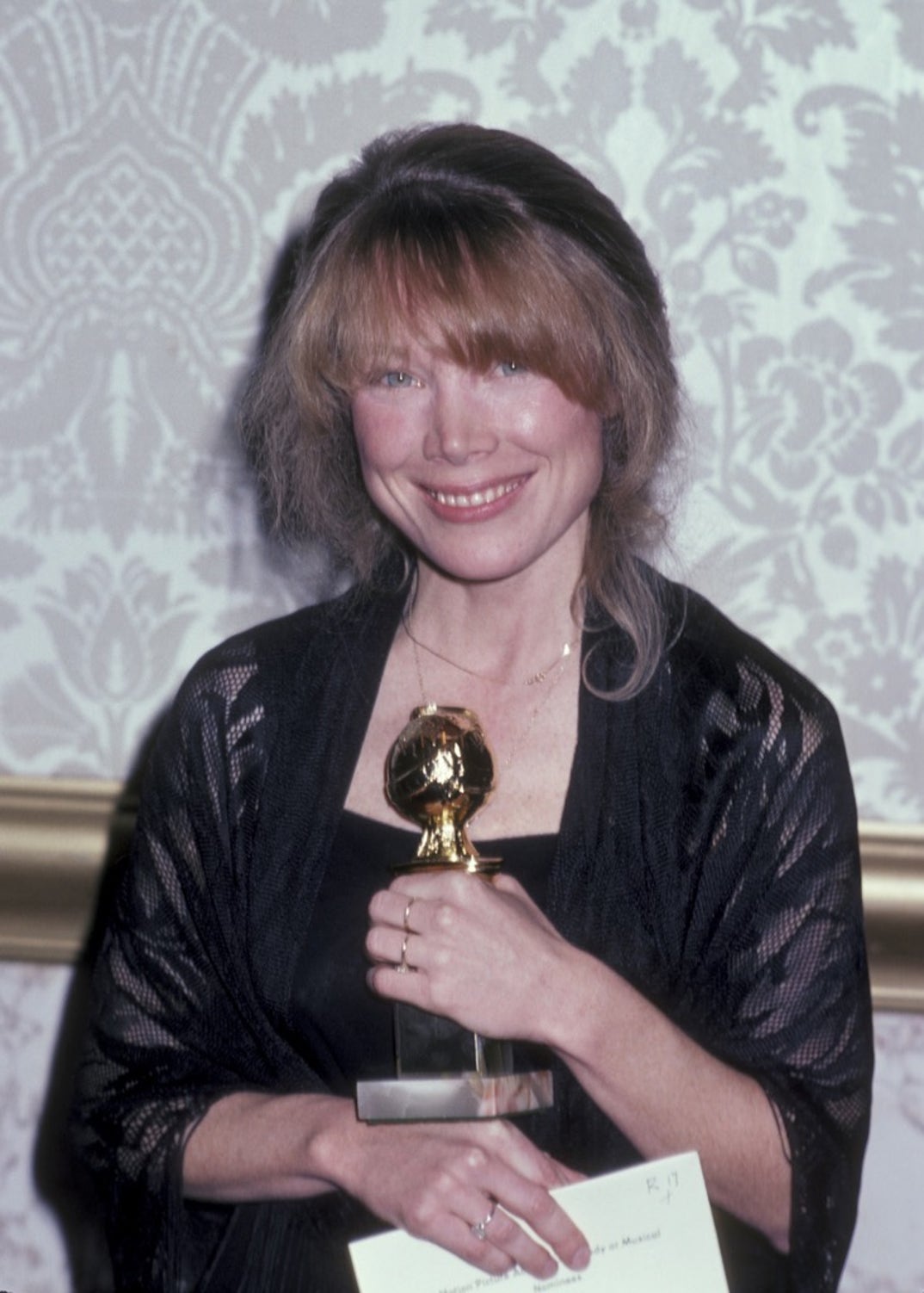 1981 -- Sissy Spacek during 38th Annual Golden Globe Awards. She won best actress in a motion picture musical or comedy for her role in 