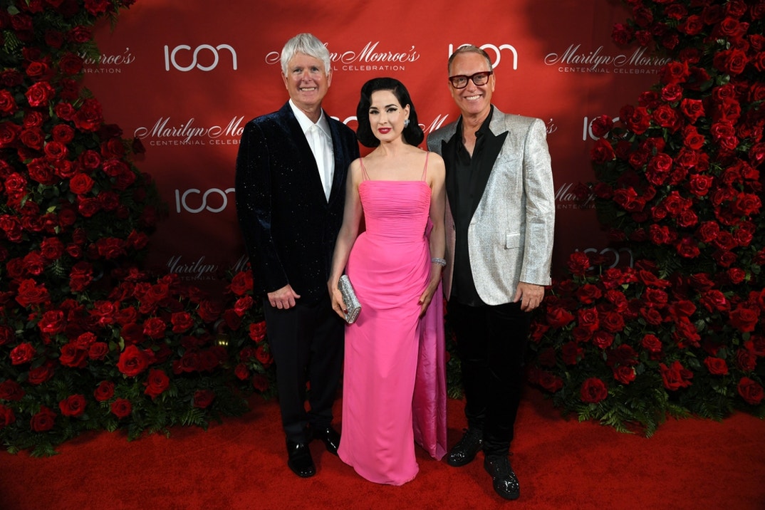 Bryan Johns, Dita Von Teese, and Alec Call