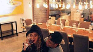 Beyonce -- Cheers ... to Not Being Pregnant?