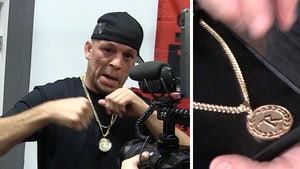 Nate Diaz Selling $1,200 14K Gold, Limited Edition Chain & Pendant
