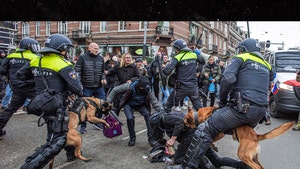 Amsterdam Cops Use Batons, Dogs to Disperse Anti-Lockdown Protesters