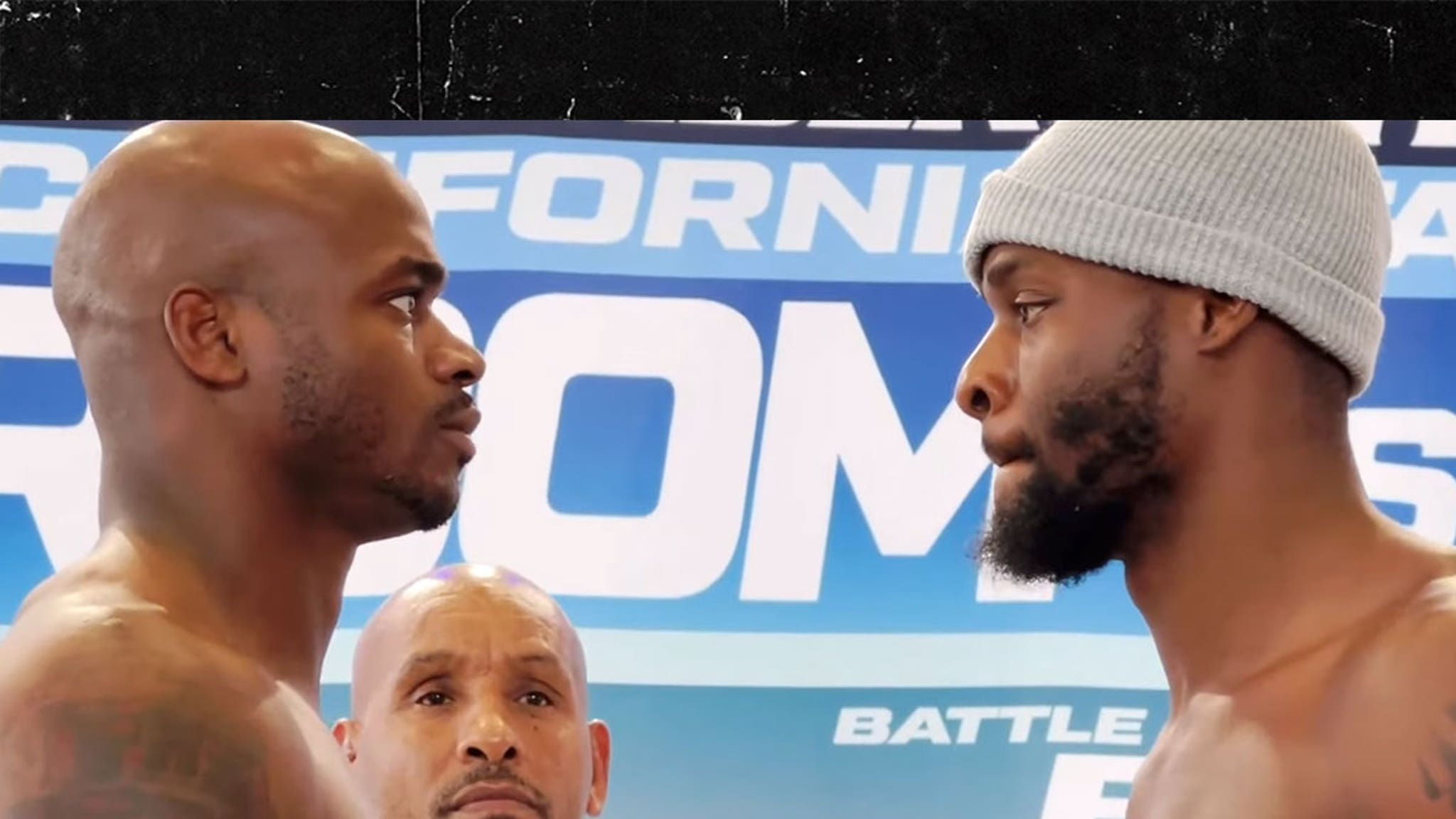 Le’Veon Bell, Adrian Peterson Face Off At Weigh-In Ahead Of Boxing Match