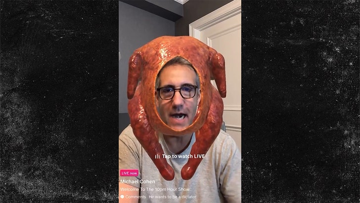 Michael Cohen Trolled by Fans on TikTok Who Keep Putting Turkey On His Head