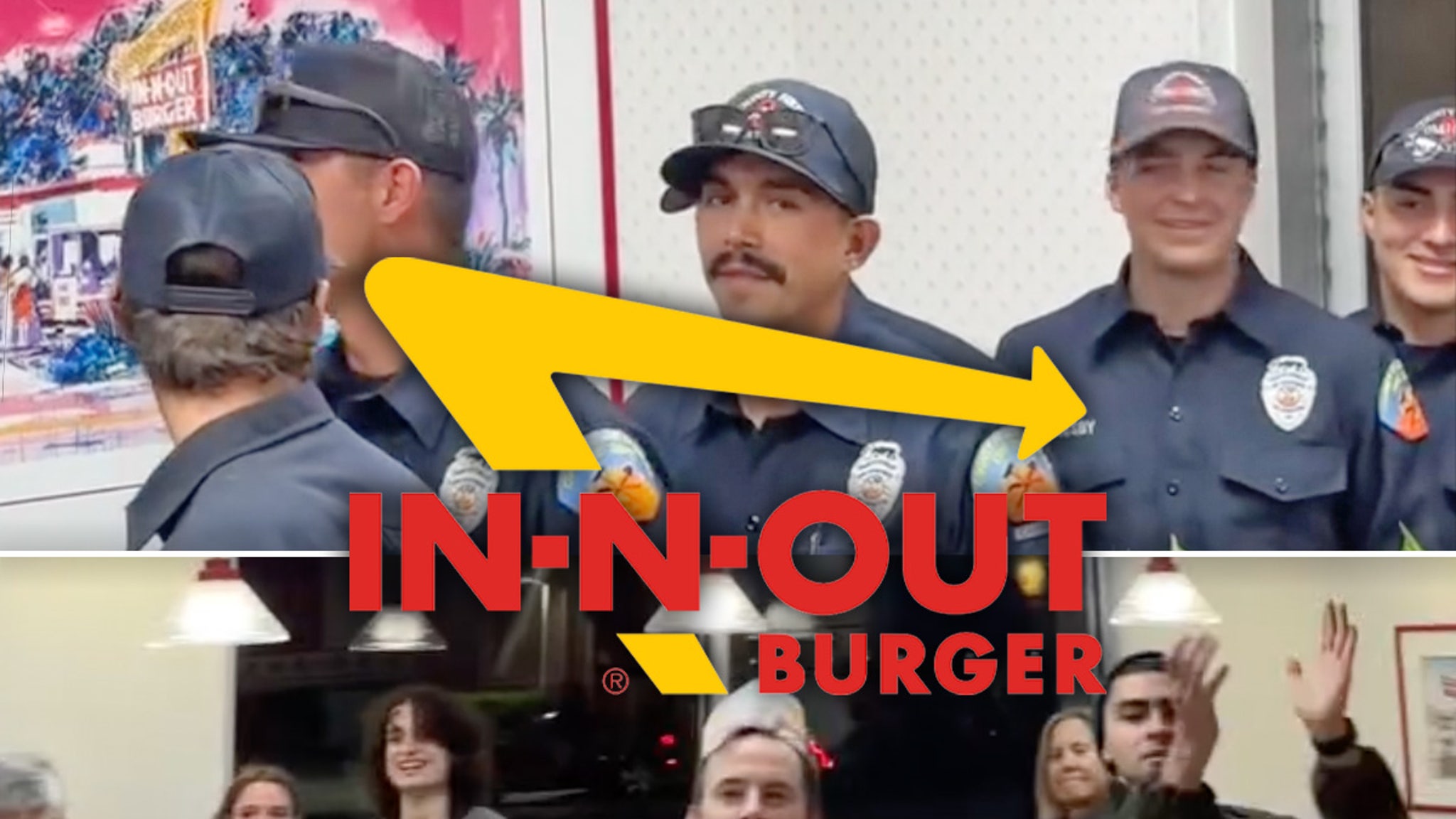 Los Angeles Firefighters Get Applause at Emotional In-N-Out Visit