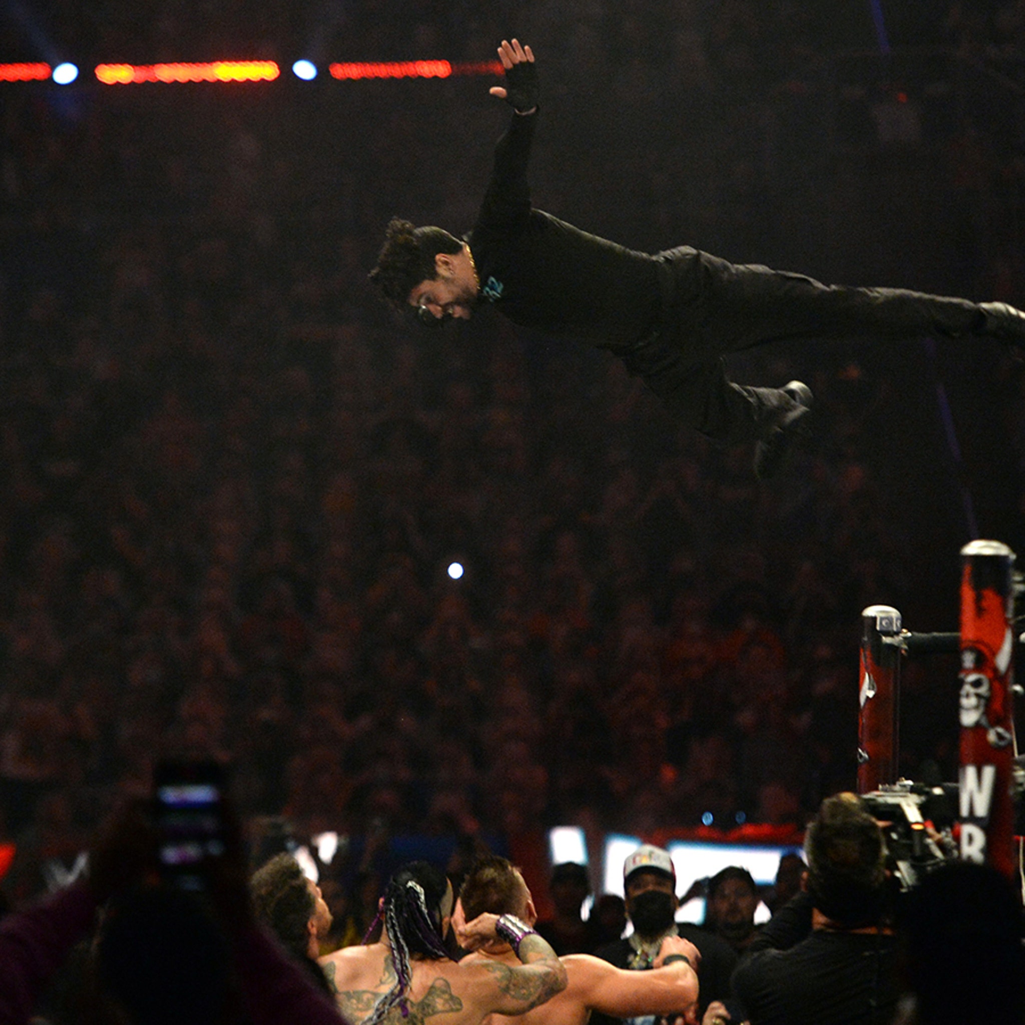 Bad Bunny shows impressive moves during his WrestleMania debut