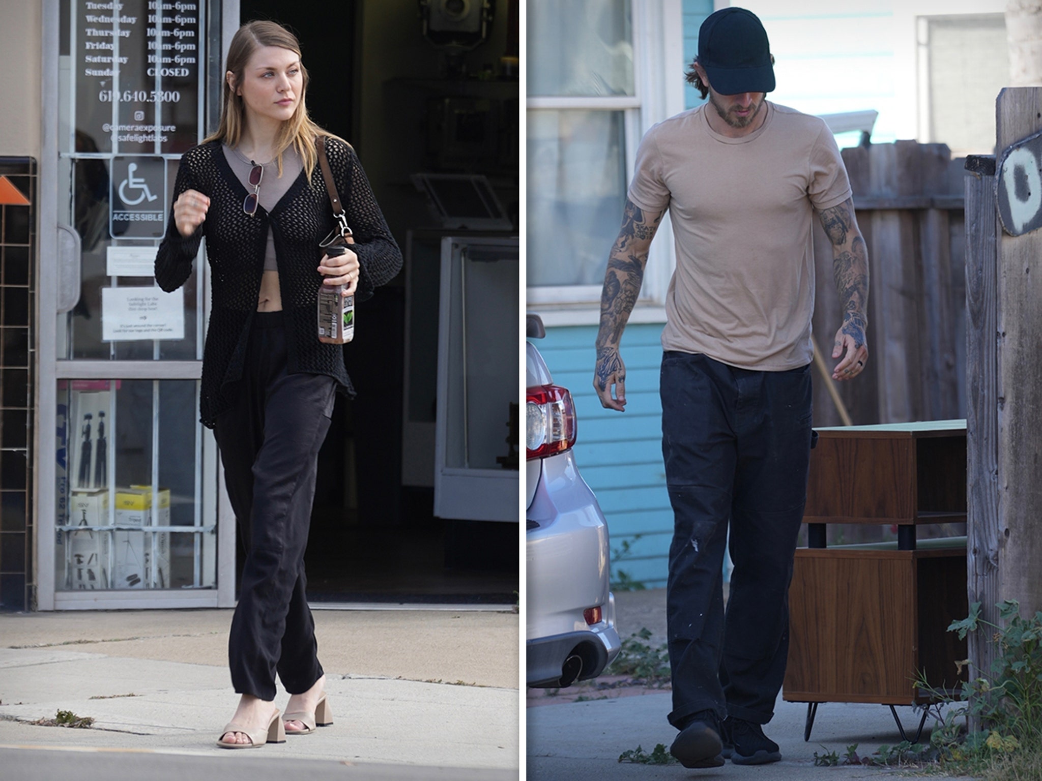 Frances Bean Cobain \u0026 Riley Hawk Seen for First Time Since Wedding, image size:2048x1536