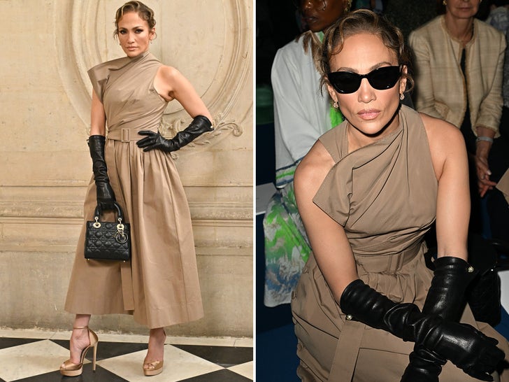 Jennifer Lopez Looking Hot At Dior Paris Fashion Week Show
