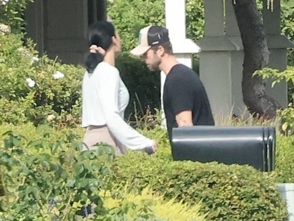 Nikki Bella And Artem Chigvintsev Together In Front Of A House