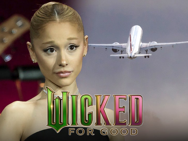 ariana grande wicked plane main getty