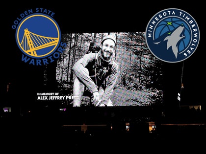 Alex Pretti warriors timberwolves 1