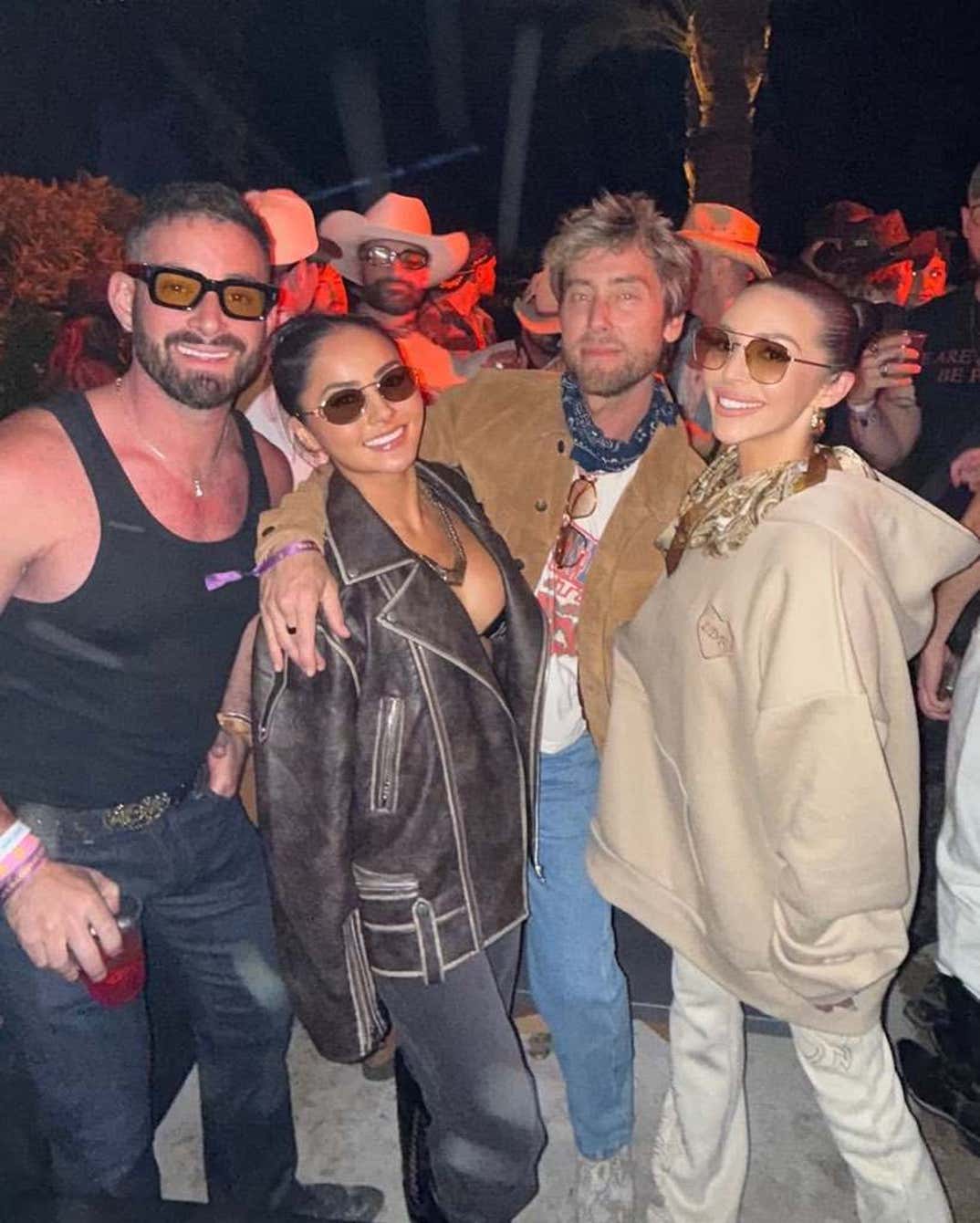 Michael Turchin, Elaine Ratner, Lance Bass and Scheana Shay