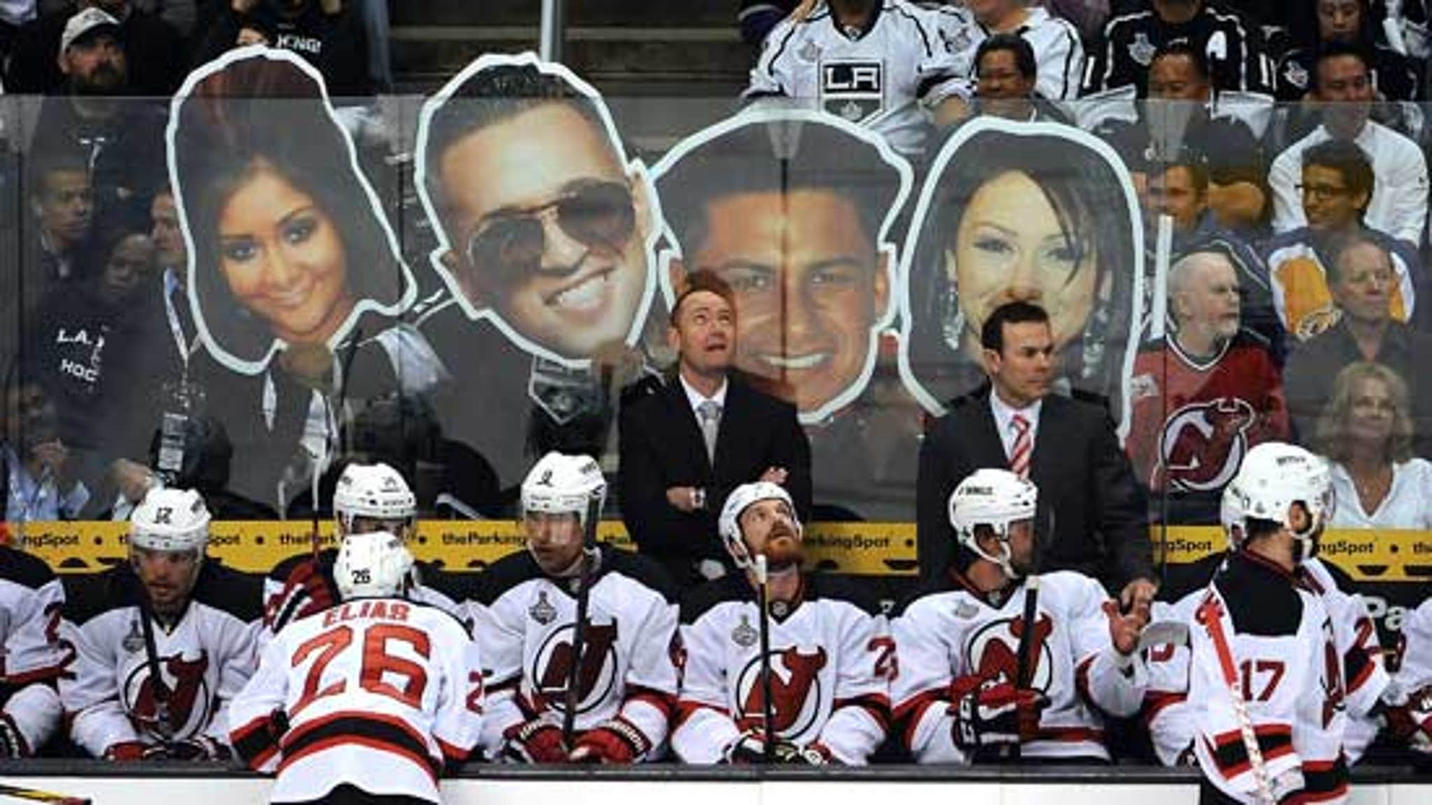 Cast of the Jersey Shore Helps L.A.Kings Fans Taunt the NJ Devils