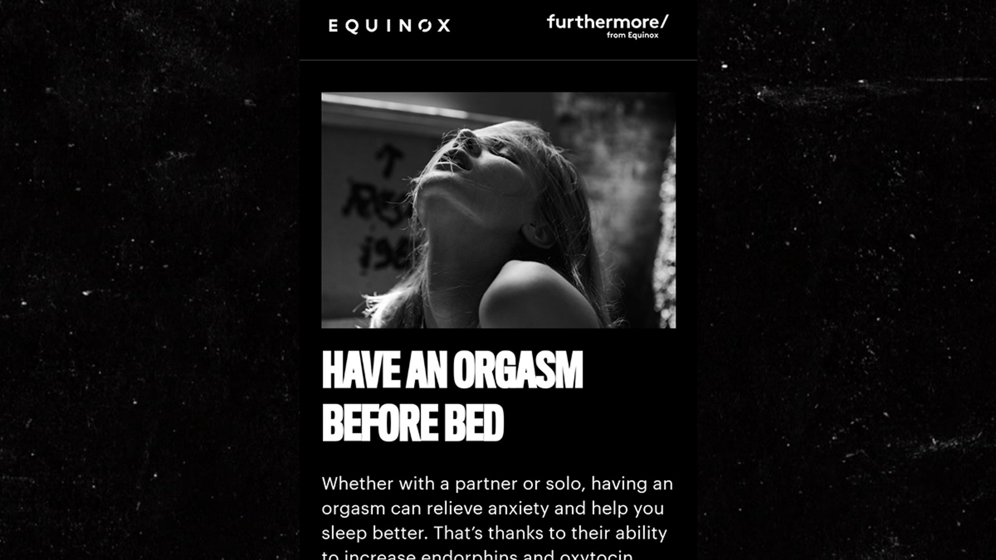 Equinox Urges Members to Have Sex During Coronavirus Pandemic