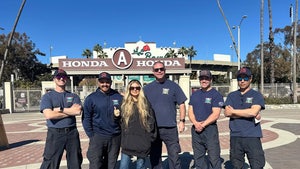 fergie with firefighters  fergie instagram sub