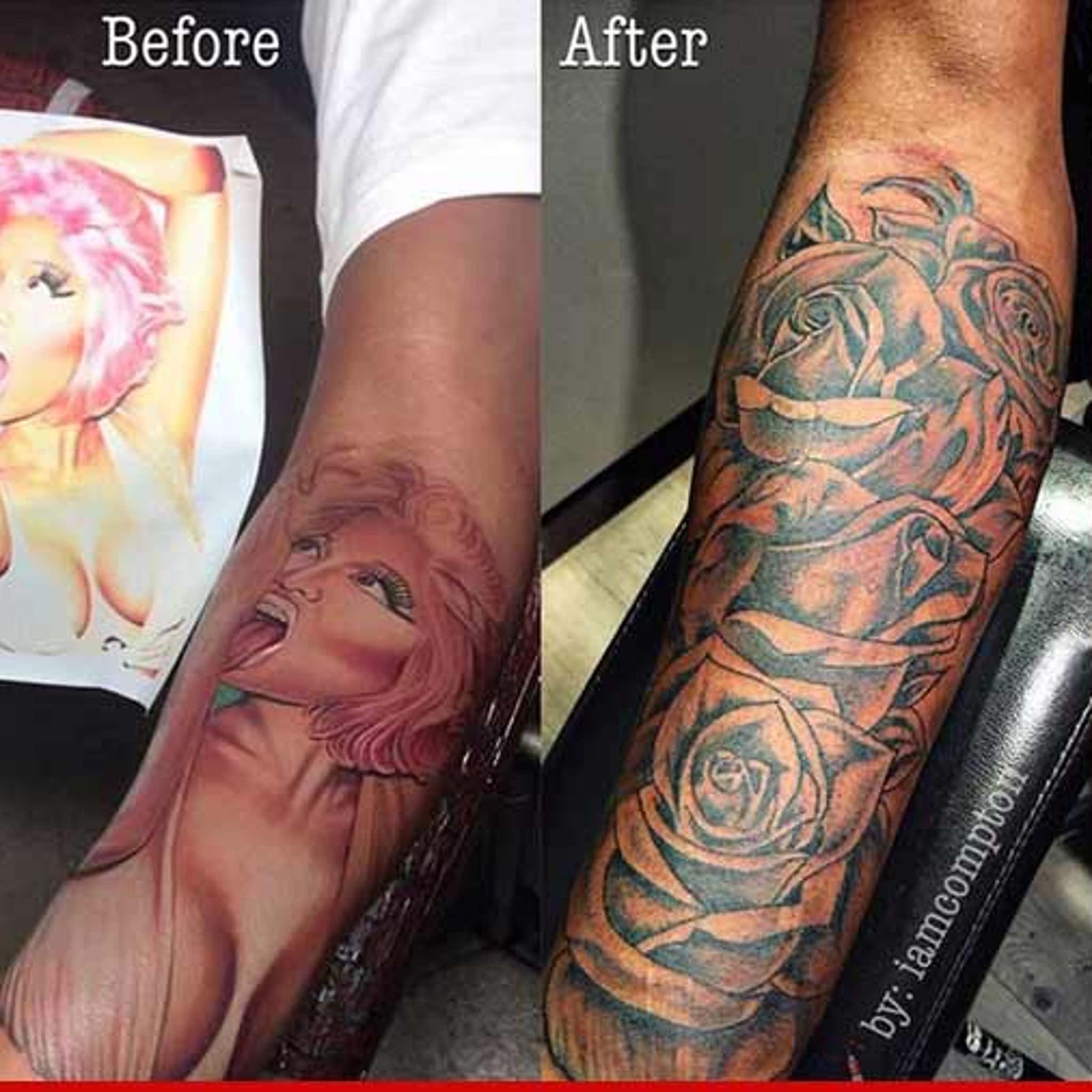 WATCH Enduring 6 Hours of Pain Nicki Minajs Boyfriend Safaree Gets Her  Face Tatted On His Arm  theJasmineBRAND