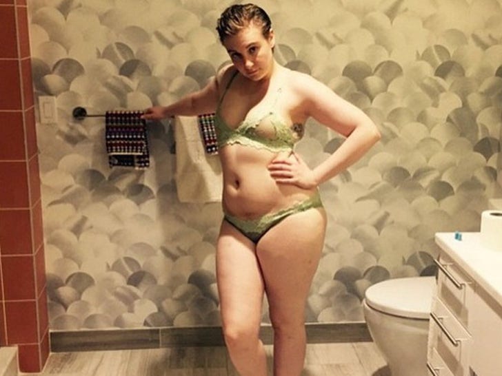 12 Skin Filled Photos Lena Dunham Shared On Social Media