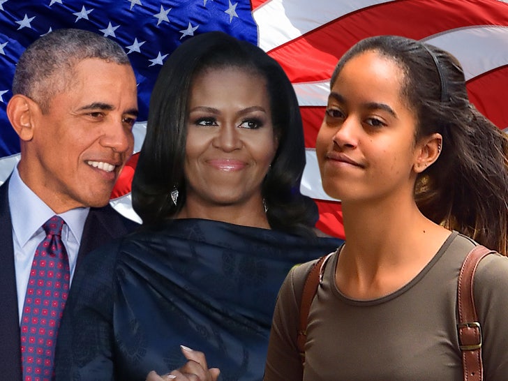 Barack Michelle et Malia Obama