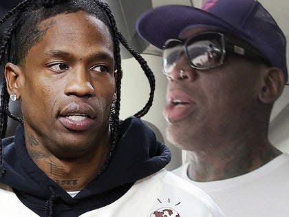 Travis Scott and Security Guard Seen with 'Utopia' Album Handcuffed To Wrist