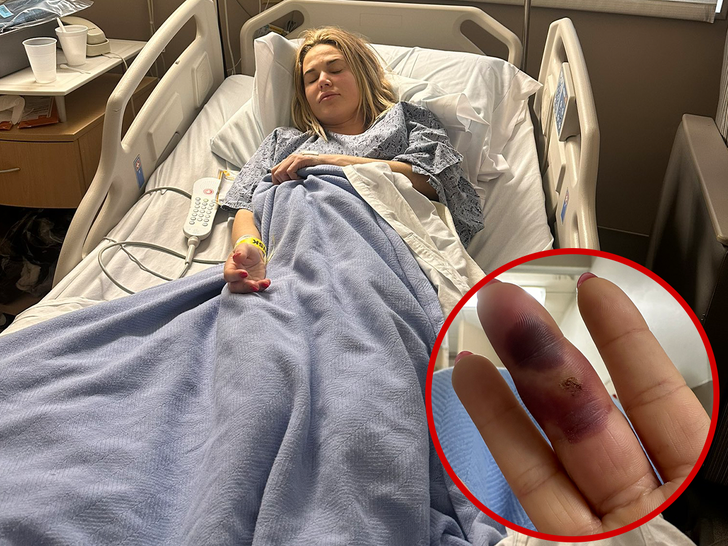 CJ Perry finger infected at hospital