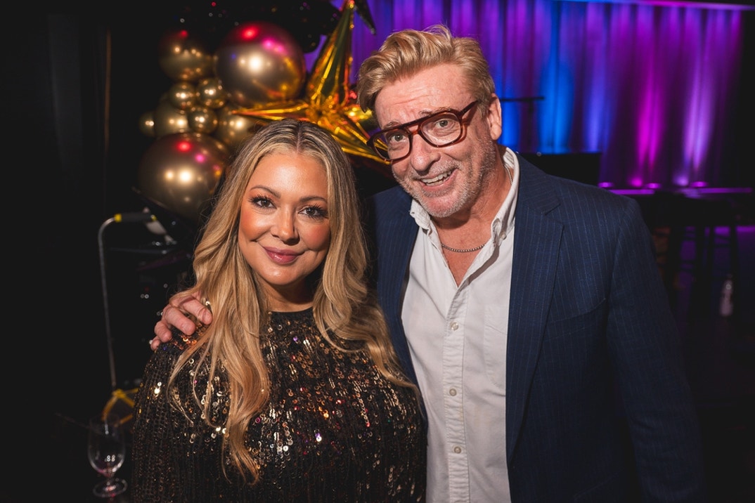 Rhys Darby and Katie Cazorla at the grand opening of the Starlight Cabaret at The Starlight Cabaret on September 18, 2026 in Studio City, CA