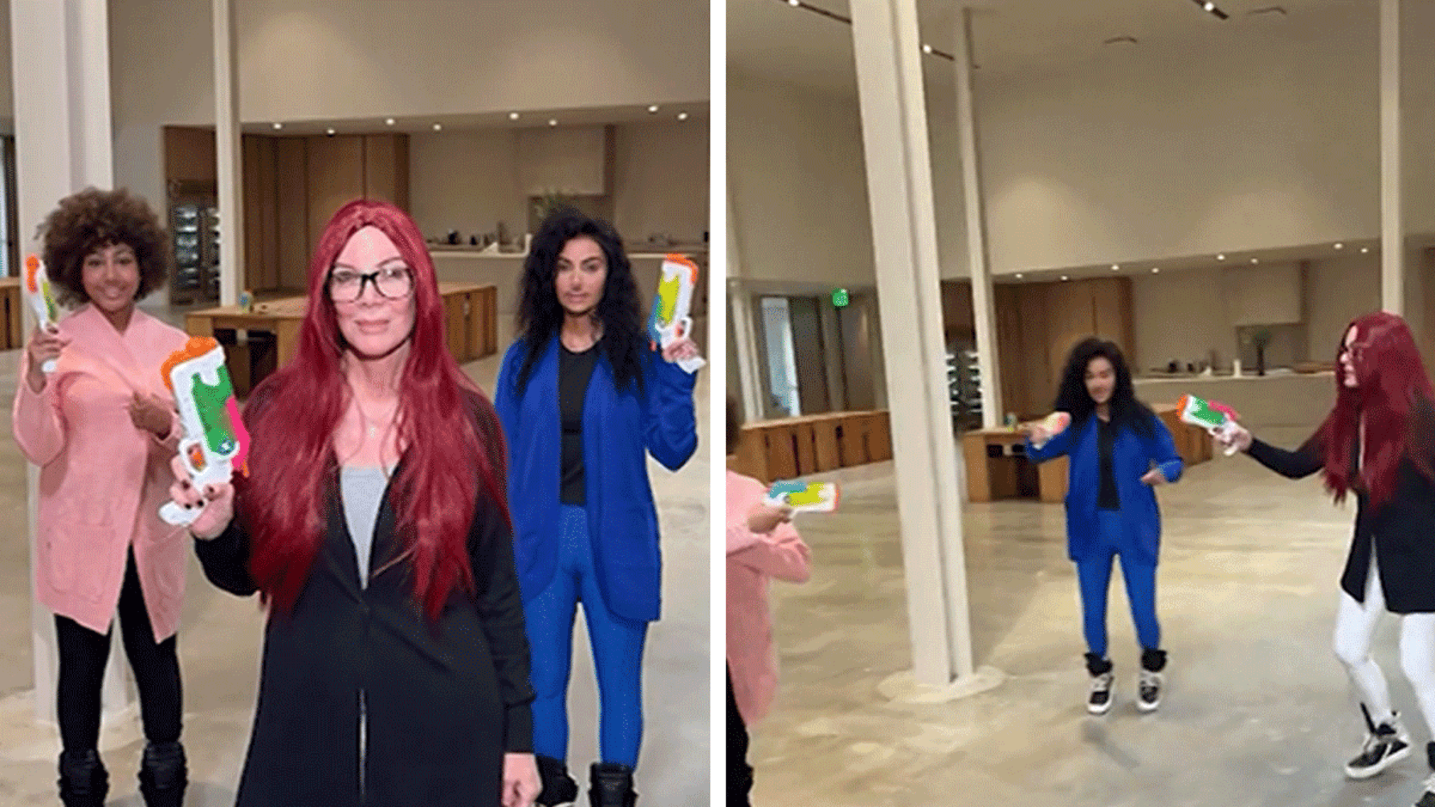 Kim Kardashian, North West and Kris Jenner Costume as TikTokers For Halloween Kim Kardashian, North West and Kris Jenner Costume as TikTokers For Halloween
