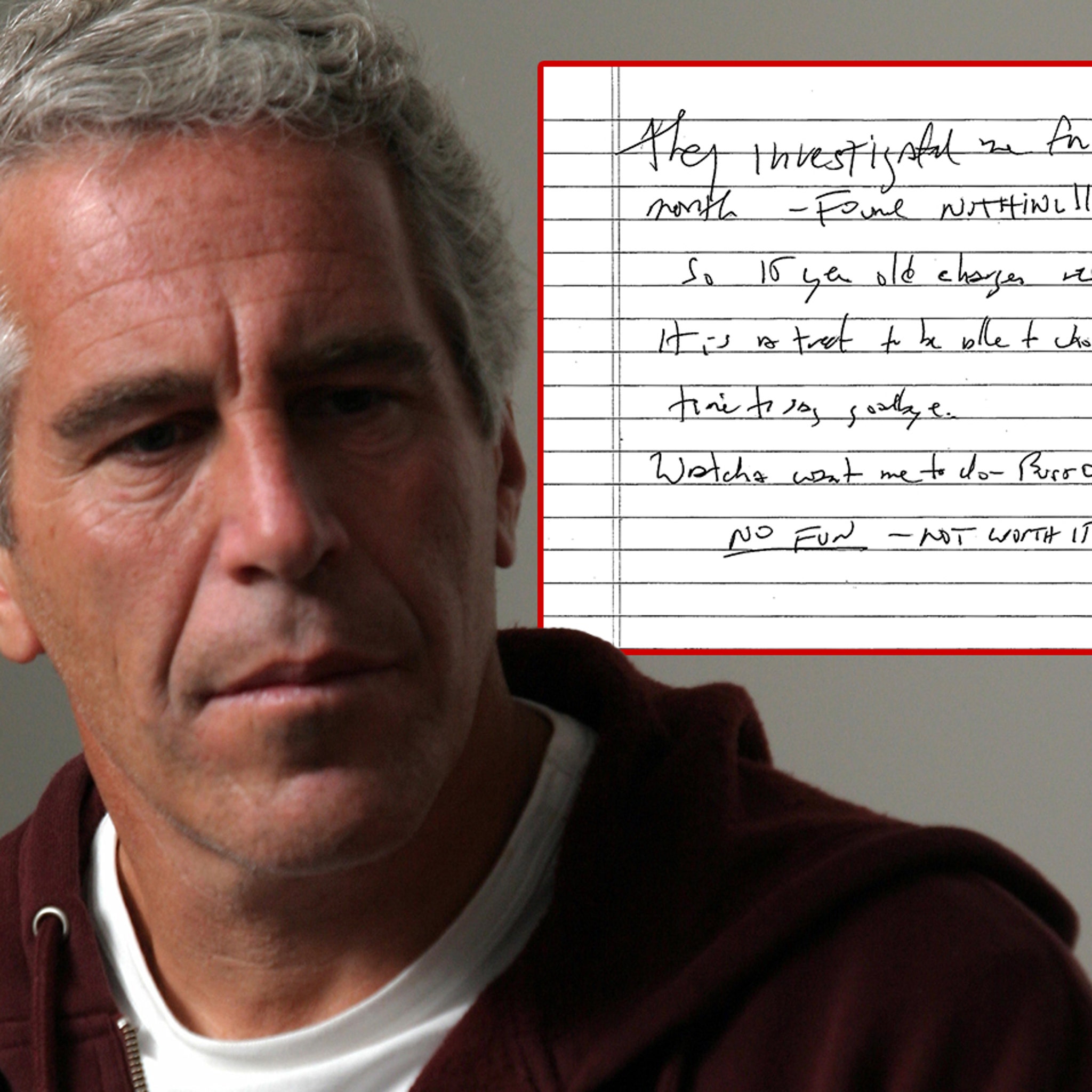 Bức thư tuyệt mệnh được cho là của Jeffrey Epstein đã bị rò rỉ, xem hình ảnh.