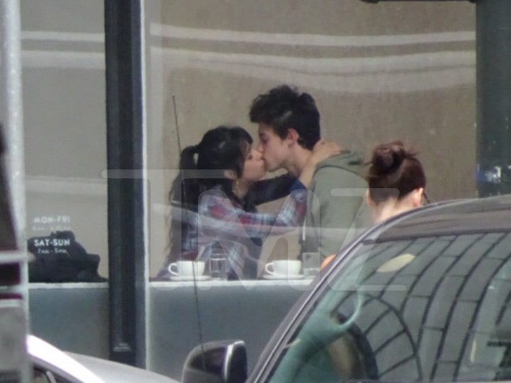 Camila cabello and shawn mendes kissing on the lips