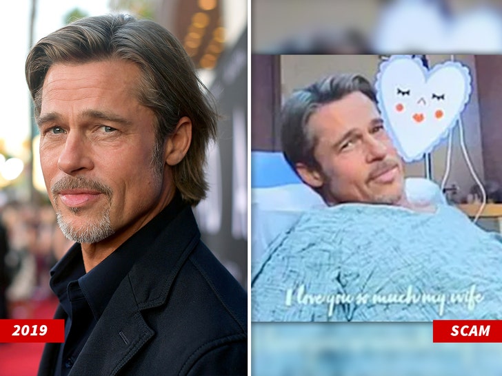 brad pitt 2019 and scam photo 1