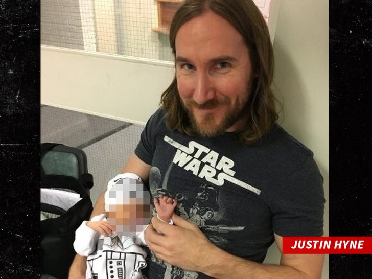 Justin Hyne star wars shirt baby