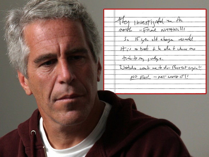 Jeffrey Epstein Alleged Suicide Note Released, See Image