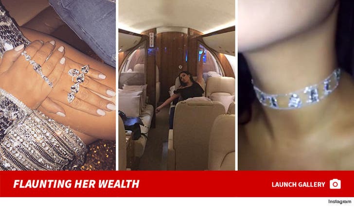 Kim Kardashian -- Flaunting Her Wealth