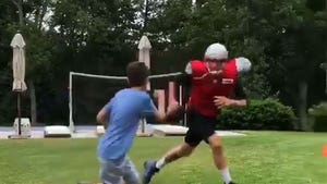 Tom Brady Jukes The Hell Out Of Son In Backyard Workout Sesh